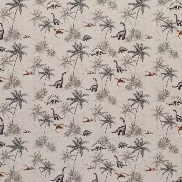 French Terry Stoff Digital Muster - Dino Dschungel Taupe French Terry Stoff Digital Muster - Dino Dschungel Taupe - (Sweat Stoff Gemustert)