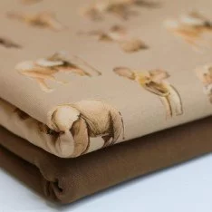 French Terry Loop Fabric Digital - Elephants  French Terry Loop Fabric Digital - Elephants