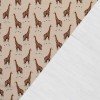 French Terry Loop Fabric Digital - Giraffes