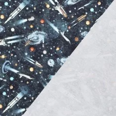 French Terry Loop Fabric Digital - Space French Terry Loop Fabric Digital - Space