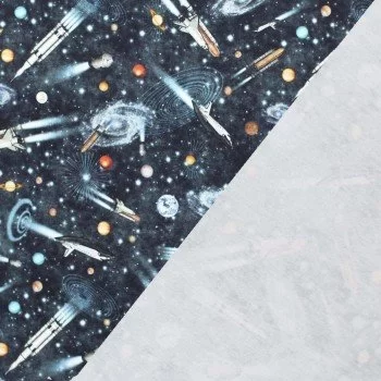 French Terry Stoff Digital Muster - Space French Terry Stoff Digital Muster - Space