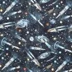 French Terry Digitale Print - Space - (Sweatshirt Stoffen Bedrukt)