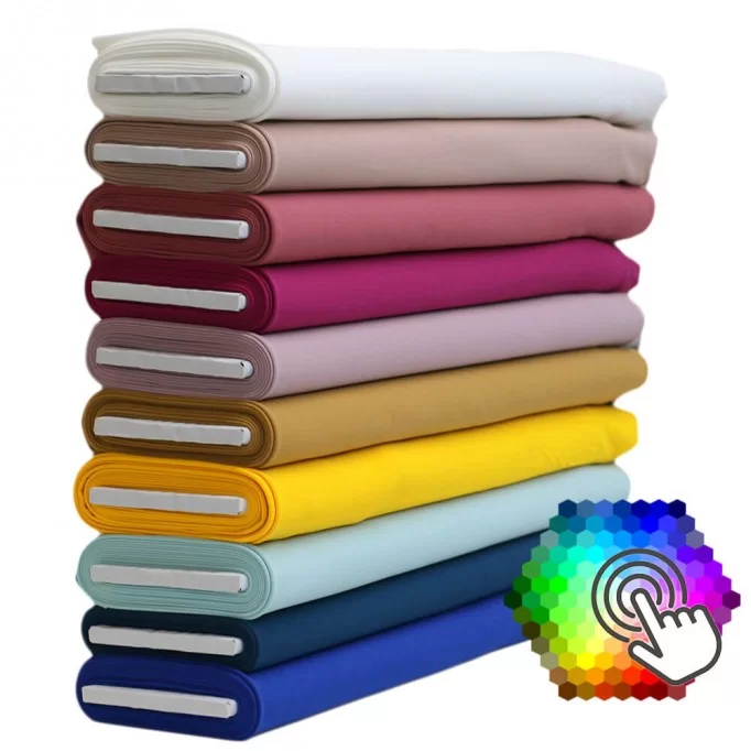 Scuba Crepe Jersey Stoff 10 Farben 6 Meter Paket  