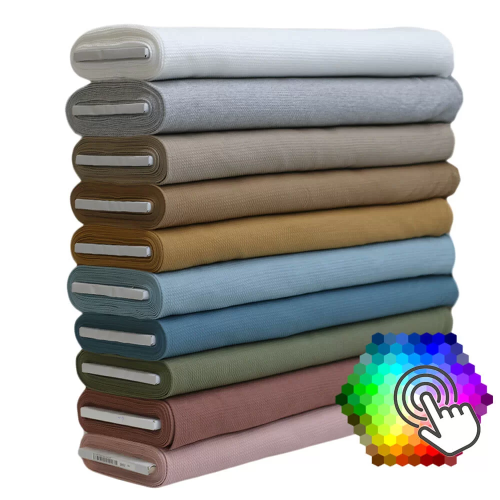 Tessuto Jersey Motivi a Treccia Mini 10 Colori 6 Metri Pacchetto Tessuto Jersey Motivi a Treccia Mini 10 Colori 6 Metri Pacchetto