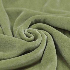 Nicky Velour Fabric Olive 