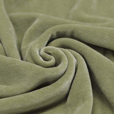 Nicky Velour Fabric Moss Green