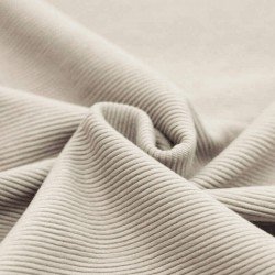 Ottoman Rib Jersey Fabric Light Beige