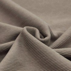 Ottoman Rib Jersey Fabric Taupe