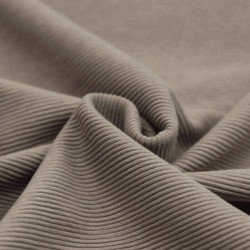 Ottoman Rib Jersey Fabric Taupe