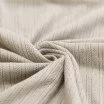 Pointoille Bomuldsjersey Stof (Striber) Lys Beige - (Jerseystoffer)