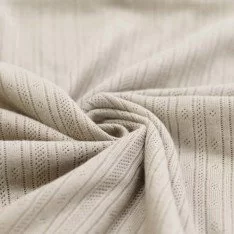 Tessuto A Maglia Pointoille (Strisce) Beige Chiaro