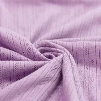 Tissu Jersey Pointoille (Rayures) Lilas Pastel Tissu Jersey Pointoille (Rayures) Lilas Pastel