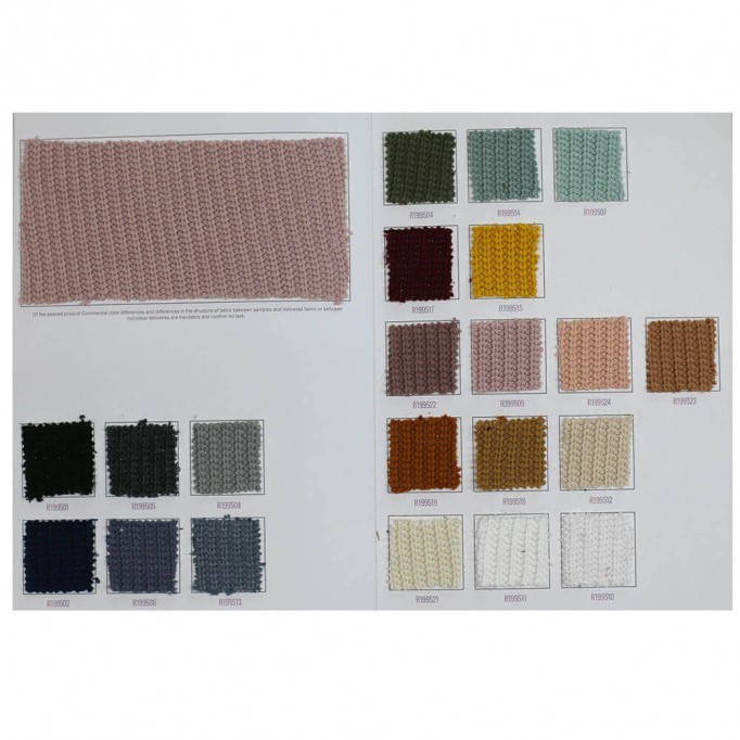 Big Knit Stof Kleurenkaart - (Decoratiestoffen)