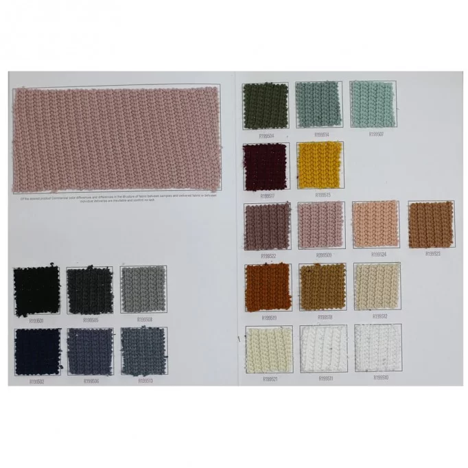Big Knit Fabric Sample Card - (Deco Fabrics)