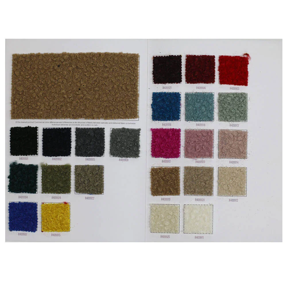 Boucle Stof Gekruld Kleurenkaart Boucle Stof Gekruld Kleurenkaart - (Boucle Stoffen)