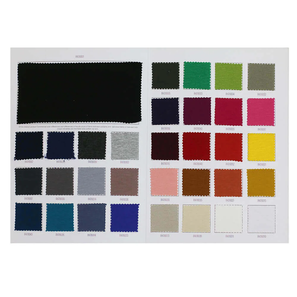 Jersey Viscose Carte D'échantillon Jersey Viscose Carte D'échantillon - (Tissu Jersey Viscose)