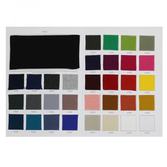 Viscose Jersey Fabric Sample Card - (Viscose Jersey Fabric)