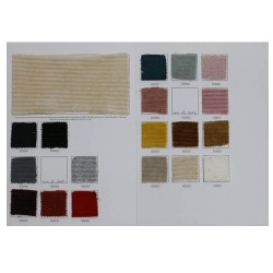 Knitted Corduroy Jersey Fabric Sample Card