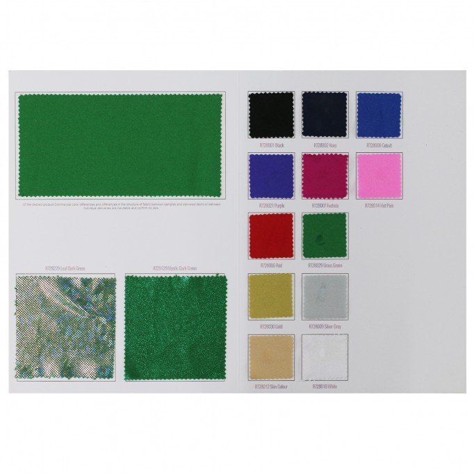 Lycra Fabric (Shiny) Sample Card - (Lycra Fabric Shiny)