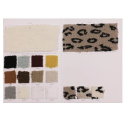 Curly Teddy Fabric Sample Card