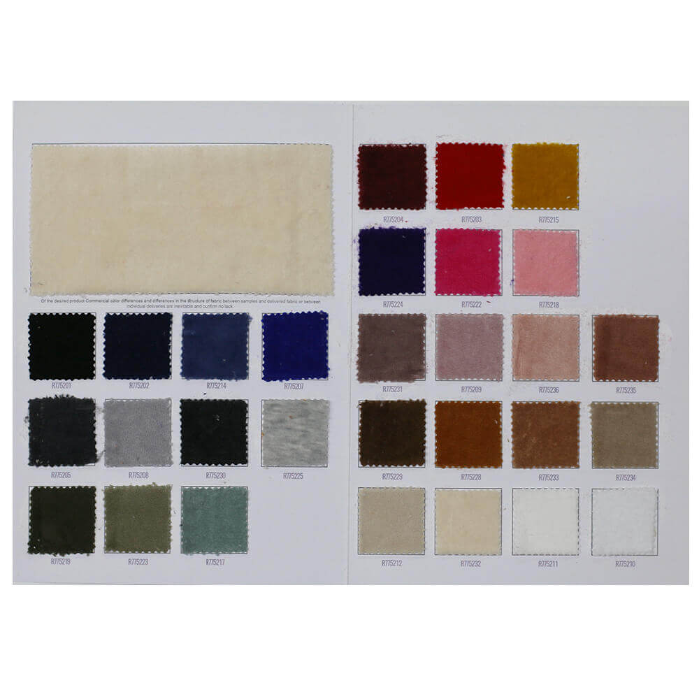 Tessuto Velluto Di Cotone Nicky Carta Di Colore - (Velluto Di Cotone Nicky)