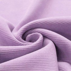 Waffle Knit Jersey Fabric Pastel Lilac