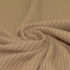 Wide Drop Needle Rib Fabric Cacao