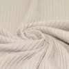 Tissu Maille Tricot à Grosses Cotes Beige Clair