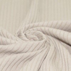 Wide Drop Needle Rib Fabric Light Beige