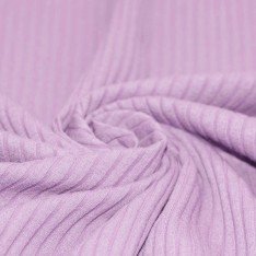 Wide Drop Needle Rib Fabric Pastel Lilac