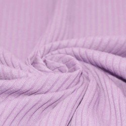 Wide Drop Needle Rib Fabric Pastel Lilac