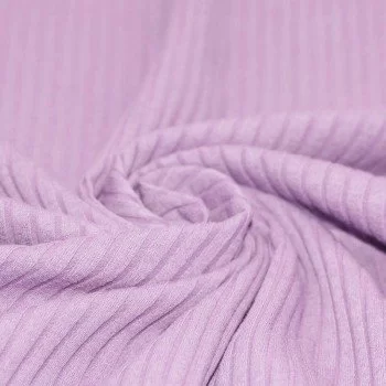 Wide Drop Needle Rib Fabric Pastel Lilac Wide Drop Needle Rib Fabric Pastel Lilac