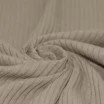 Wide Drop Needle Rib Fabric Taupe - (Jersey Fabrics)