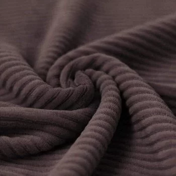 Tessuto Jersey Velluto a Coste Grande Malva Scuro Tessuto Jersey Velluto a Coste Grande Malva Scuro