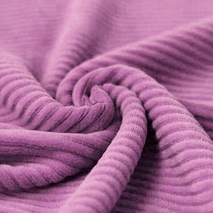 Big Knitted Corduroy Jersey Fabric Old Lilac - (Knitted Corduroy Jersey Fabric)