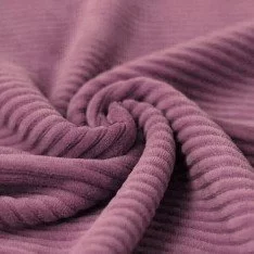 Brede Ribfluweel Jersey Stof Oud Lila