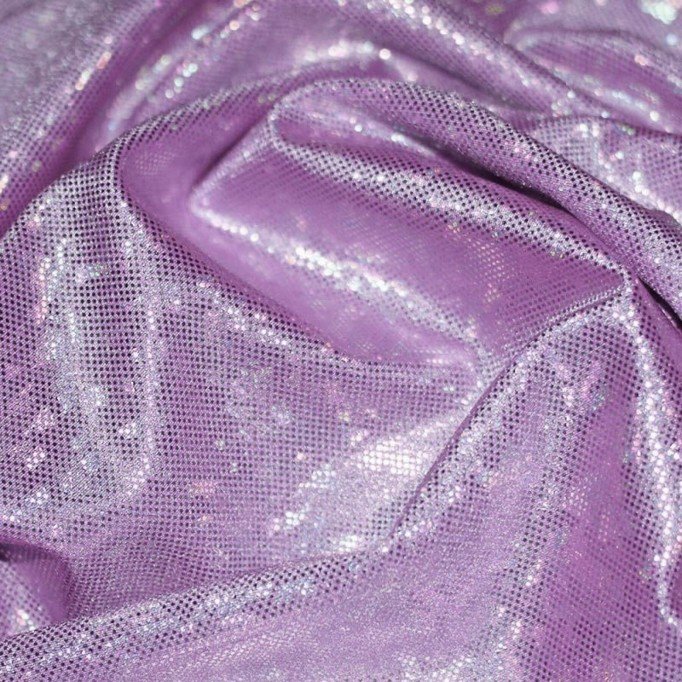 Hologram Stof Glitter Lila - (Hologram Stoffen)