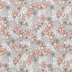 Baumwolljersey Digital - Fröhliche Blume Pastell Baumwolljersey Digital - Fröhliche Blume Pastell