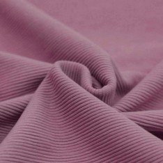Ottoman Rib Jersey Fabric Old Lilac