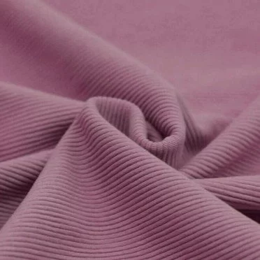 Tissu Jersey Ottoman Côte Lilas Vieux  - (Tissus Jersey)