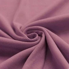 Rib Jersey Stof Oud Lila