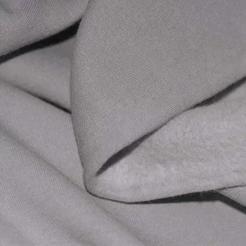 Tissu Sweat Molleton Gris Tissu Sweat Molleton Gris