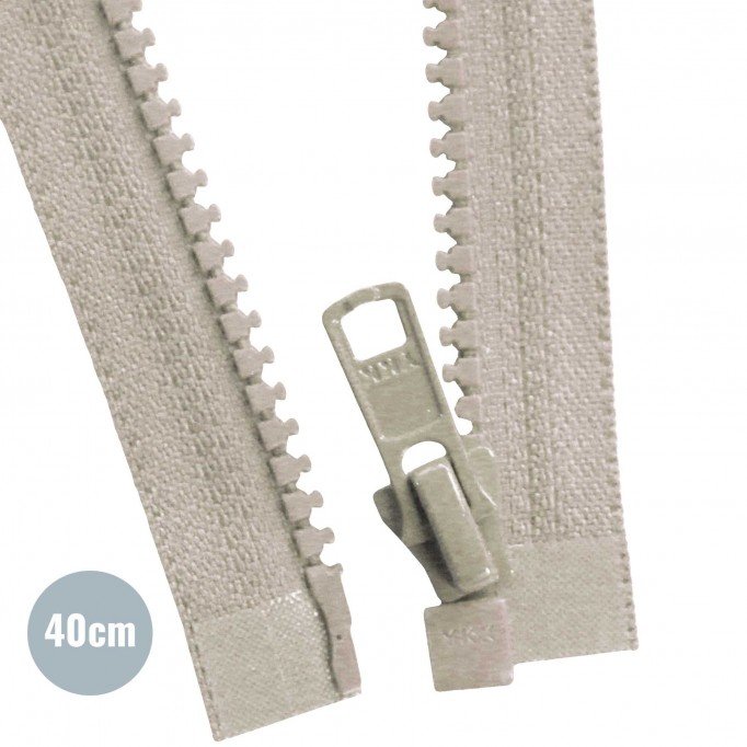 VISLON Fermetures Éclair Séparable Beige 40CM - (Fermetures Éclair YKK )