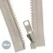 VISLON Teilbare Reißverschluss YKK Beige 50CM - (Reißverschluss YKK)