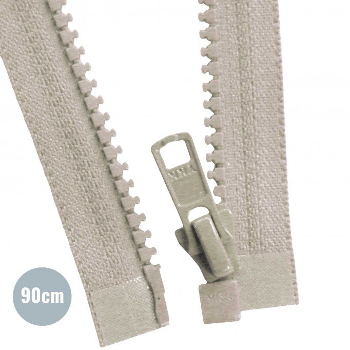 VISLON Cerniera Lampo Divisibile YKK Beige 90CM - (Cerniera Lampo YKK)