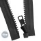 VISLON Cerniera Lampo Divisibile YKK Nero 60CM - (Cerniera Lampo YKK)