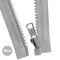 VISLON Teilbare Reißverschluss YKK Hellgrau 40CM - (Reißverschluss YKK)