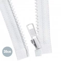 VISLON Lynlåse Delbar YKK Hvid (501) 30CM