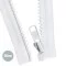 VISLON Cerniera Lampo Divisibile YKK Bianco 40CM - (Cerniera Lampo YKK)
