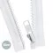 VISLON Teilbare Reißverschluss YKK Weiß 50CM - (Reißverschluss YKK)
